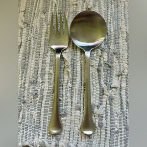 SALAD SERVING SET! Vintage DANSK stainless: KOBENHAVEN pattern: EXC